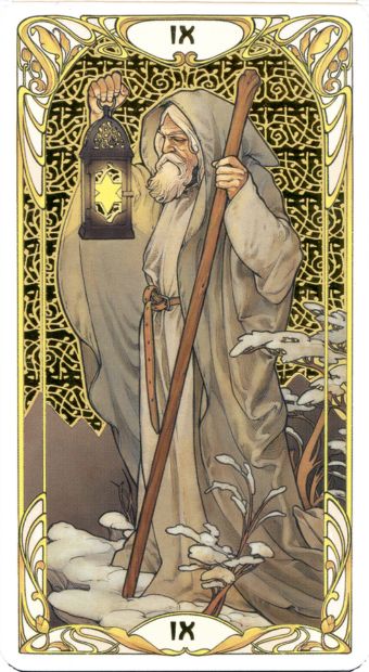 0-9-ermite-art-nouveau-340-620 l-ermite-tarot-art-nouveau